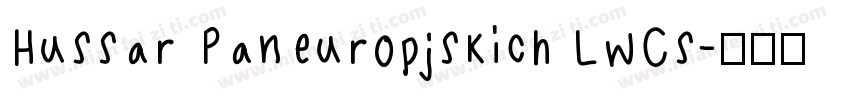 Hussar Paneuropjskich LwCs字体转换